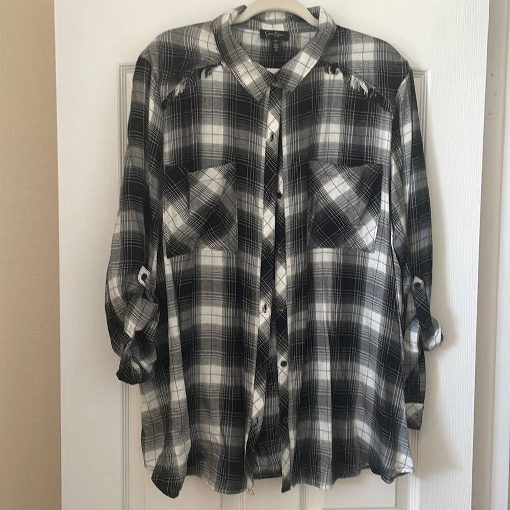 Jessica Simpson Flannel Shirt size 3X
